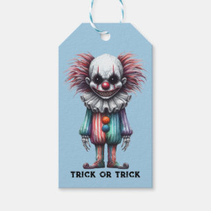 Étiquettes-cadeau Psycho Clown - Trick ou Trick