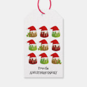 Étiquettes-cadeau Pudding Festif de Noël (Dos)