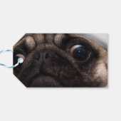 Étiquettes-cadeau Pug de Christmas (Dos Horizontal)