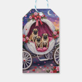 Étiquettes-cadeau Pug Dog Valentine's Day (Dos)