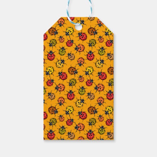 Étiquettes-cadeau Puits colorés (Devant)