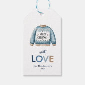 Étiquettes-cadeau Pull moche Joyeux Noël (Devant)