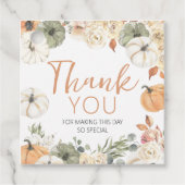 Étiquettes Cadeau Pumpkin Birthday Favor Tag (Devant)