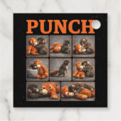 Étiquettes Cadeau Punch Bébé Singe (Dos)
