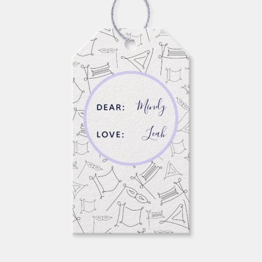 Étiquettes-cadeau Purim (homonymie) (Devant)