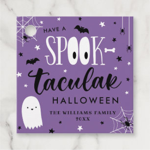 Étiquettes Cadeau Purple Avoir Un Halloween Spooktaculaire
