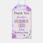 Étiquettes-cadeau Purple Disco Eras Anniversaire (Devant)