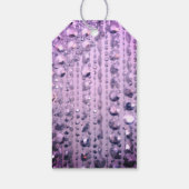 Étiquettes-cadeau Purple et rose Elegant perlé (Dos)