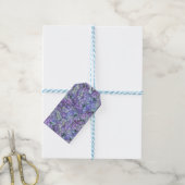 Étiquettes-cadeau Purple hydrangea flowers (With Twine)