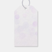 Étiquettes-cadeau Purple Nous Pouvons Attendre Préférable Baby showe (Dos)