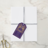Étiquettes-cadeau Purple Royal Lion Médiéval Mariage Merci d'épée (Avec de la ficelle)