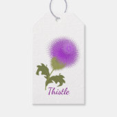 Étiquettes-cadeau Purple Scottish Thistle Personnalisé (Devant)