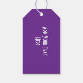 Étiquettes-cadeau Purple Scottish Thistle Personnalisé (Dos)