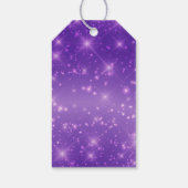 Étiquettes-cadeau Purple Sparkle Graduate Custom Graduate Party (Dos)