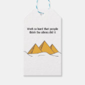 Étiquettes-cadeau Pyramides Sphinx Egypte ancienne Khufu Pharoah (Devant)