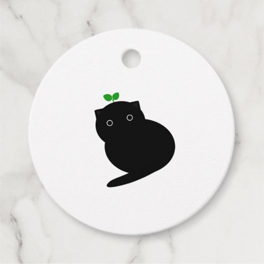Étiquettes Cadeau Q Cat (Devant)
