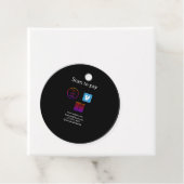Étiquettes Cadeau Q R code venmo scanner pour payer ajouter le logo (En situation)