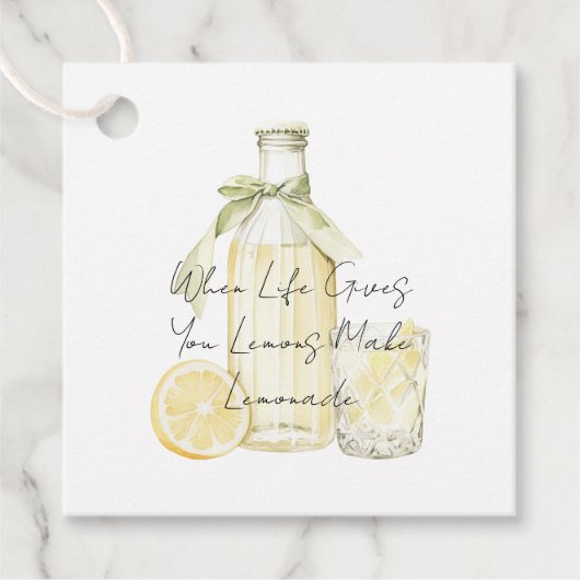 Étiquettes Cadeau Quand La Vie Vous Donne Des Citrons Font De La Lem (Devant)
