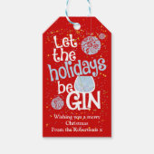 Étiquettes-cadeau Que les fêtes deviennent un Noël amusant (Devant)