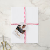 Étiquettes-cadeau Que vos jours soient Joyeux et lumineux Photo Noël (Avec de la ficelle)