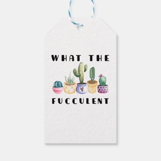 Étiquettes-cadeau Quel Fucculent (Dos)