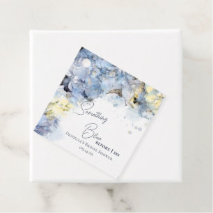 Étiquettes Cadeau Quelque chose de bleu avant de faire Hydrangea Fêt