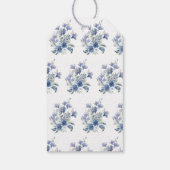 Étiquettes-cadeau Quelque chose de bleu Calla Lily Bow Fête des mar (Dos)