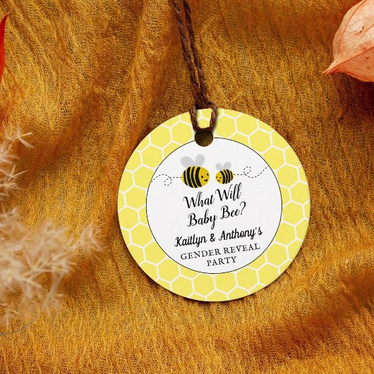 Étiquettes Cadeau Qu'est-ce que Baby Bee ? Parti de révélation de ge