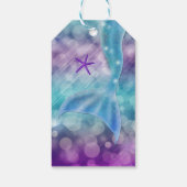 Étiquettes-cadeau Queue De Sirène Enchantée Sous Le Parti De La Mer (Dos)