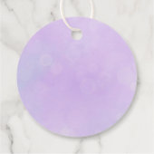 Étiquettes Cadeau Queue de sirène violet anniversaire merci (Dos)