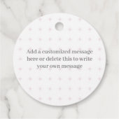 Étiquettes Cadeau Quinceanera Florale Rose (Dos)