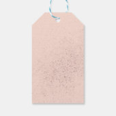 Étiquettes-cadeau Quinceanera Masquerade Party Rose or rose (Dos)