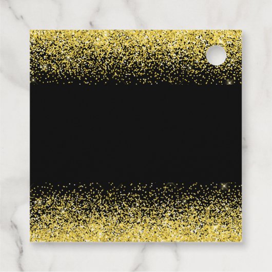 Étiquettes Cadeau Quinceanera Robe Jaune Lumineuse Robe Faux Parties (Dos)