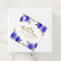 Quinceanera Royal Blue Floral