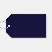 Étiquettes-cadeau Quinceañera Tour Eiffel Nuit étoilée (Dos Horizontal)