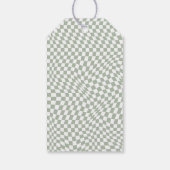 Étiquettes-cadeau Rad Dinosaur Trois Rex Boys Vert Anniversaire (Dos)