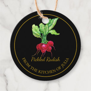 Étiquettes Cadeau Radish Pickemade simple fait maison Hang Tag l Noi