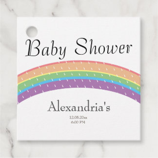 Étiquettes Cadeau Rainbow Baby Girl ou garçon Baby shower fête