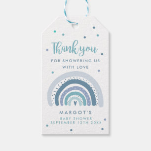 Étiquettes-cadeau Rainbow Baby shower Muted Pastel Rainbow Faveur