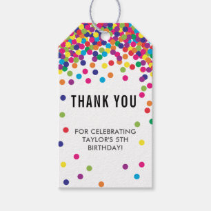 Étiquettes-cadeau Rainbow Birthday Party Merci balises de faveur