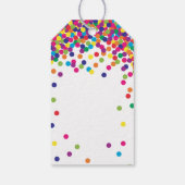 Étiquettes-cadeau Rainbow Birthday Party Merci balises de faveur (Dos)