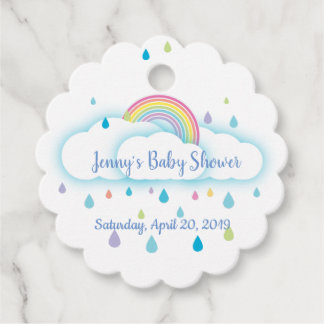 Étiquettes Cadeau Rainbow Cloud Rainbow Baby shower Favoriser les ét