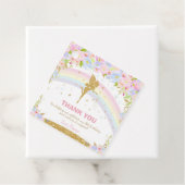 Étiquettes Cadeau Rainbow Fairy Anniversaire Merci (En situation)