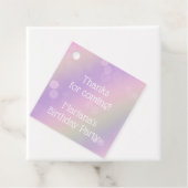 Étiquettes Cadeau Rainbow Fairy Lights Fille fête d'anniversaire (En situation)