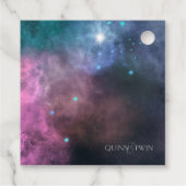 Étiquettes Cadeau Rainbow Galaxy Anniversaire (Dos)