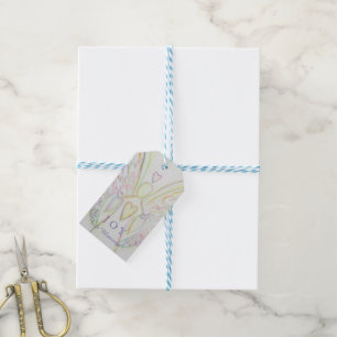Étiquettes-cadeau Rainbow Hearts Angel Holiday Custom Cadeaux Tags