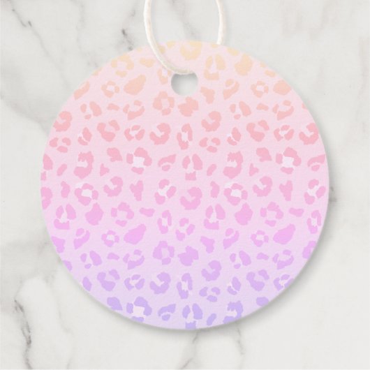 Étiquettes Cadeau Rainbow Leopard Pop It When She Pops (Dos)