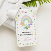 Étiquettes-cadeau Rainbow Lucky One Merci Balise Anniversaire