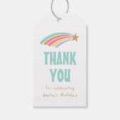 Étiquettes-cadeau Rainbow Shoot Star Anniversaire Merci Party (Devant)