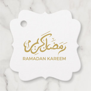 Étiquettes Cadeau Ramadan Kareem arabe islamique